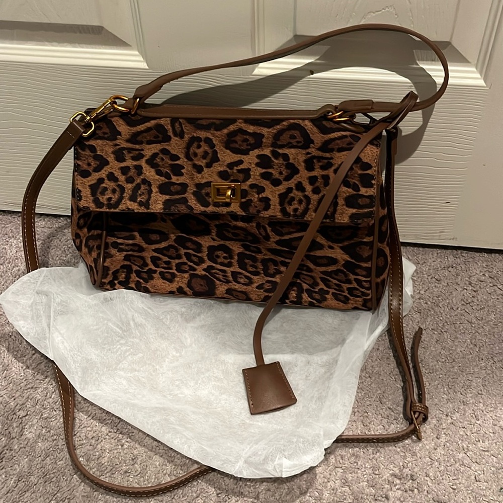 Cheetah print bag